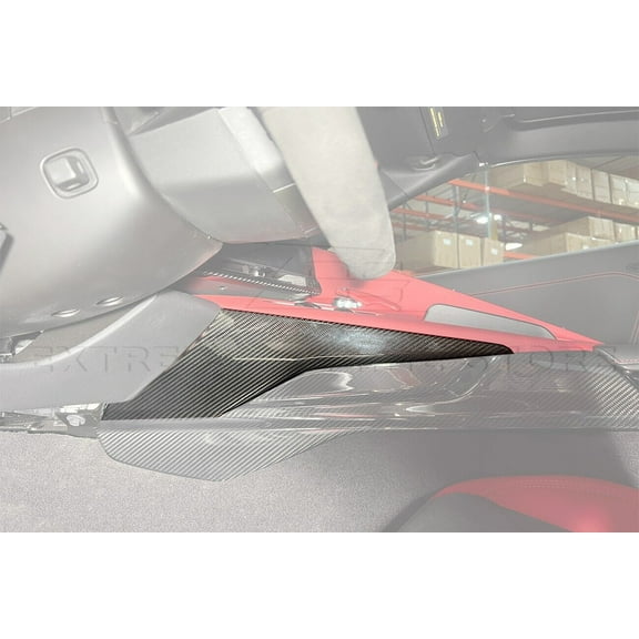 Replacement For 2020-Present Chevrolet Corvette C8 | GM Factory Style CARBON FIBER Interior Center Console Side Panel Upper Trim Vent Cover