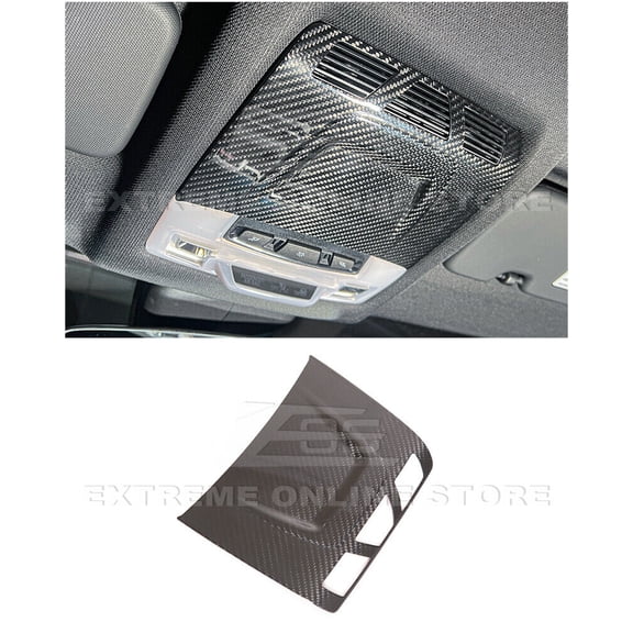 Replacement For 2020-Present Toyota A90 A91 Supra | JDM Factory Style CARBON FIBER Reading Light Panel Trim Vent Cover