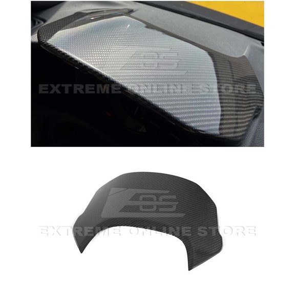 Replacement For 2020-Present Toyota A90 A91 Supra | JDM Factory Style CARBON FIBER Upper Dashboard Instrument Panel Cover