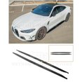 thumbnail image 1 of Replacement For 2021-Present BMW G82 G83 M4 Models | M-Performance Extended Style Carbon Fiber Side Skirts Extension Lip Pair, 1 of 10