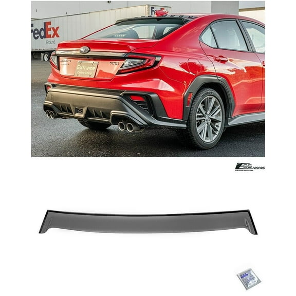 Replacement For 2022-Present Subaru WRX Models | JDM Performance Style Tinted Black Rear Roof Window Wing Visor Spoiler DWV-V263