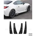 thumbnail image 1 of Replacement For 2022-Present Toyota GR86 & Subaru BRZ Performance Style Black Tinted Front Rear Mud Flaps Splash Guard Pair, 1 of 12