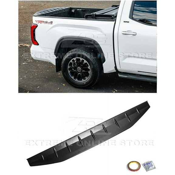 Replacement For 2022-Present Toyota Tundra ALL Models | Street Series ABS Plastic - MATTE BLACK Rear Trunk Lid Wing Tailgate Spoiler