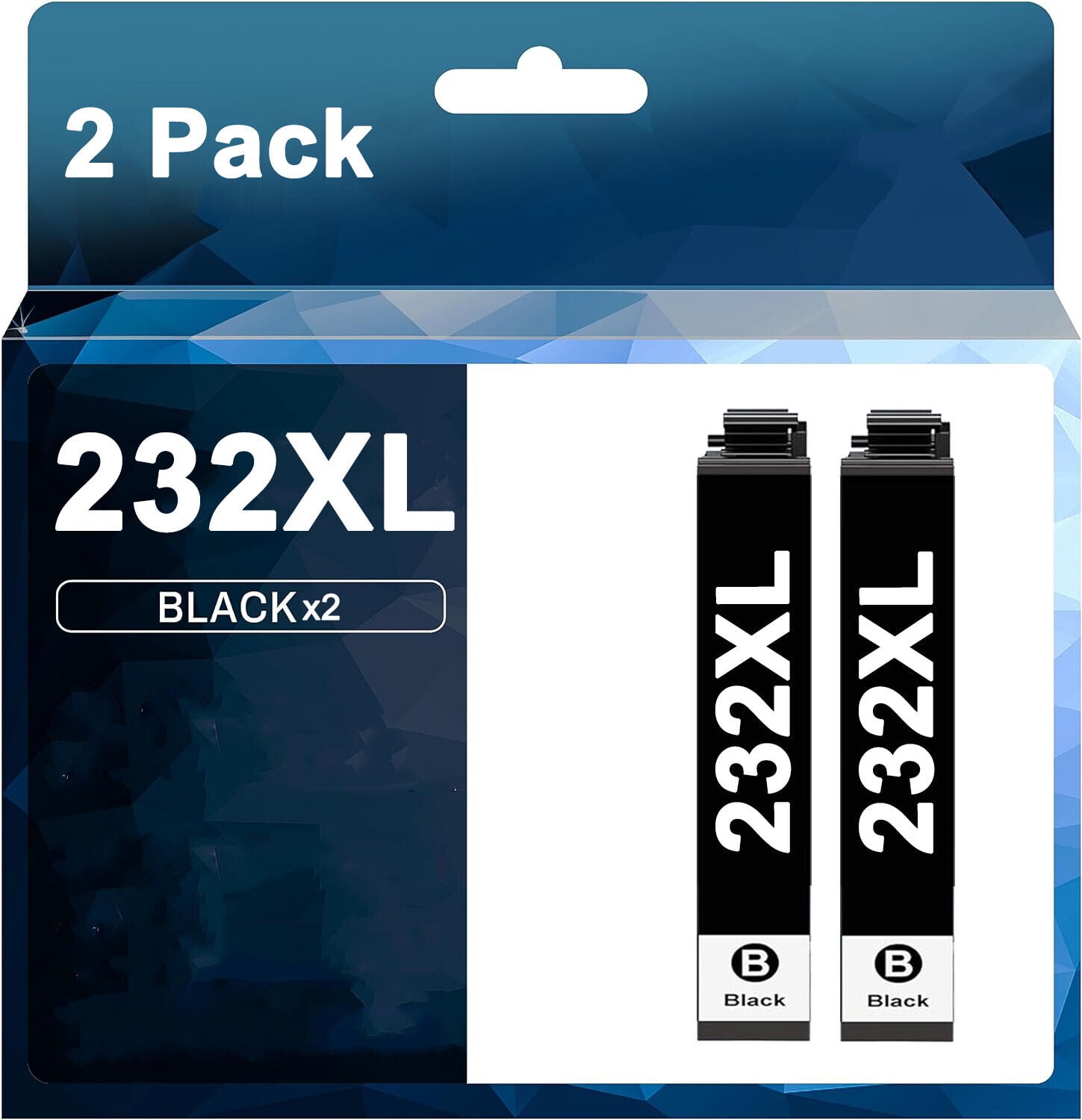 Epson 232XL Black Ink Cartridges 2 Pack, Compatible for WF2930, WF