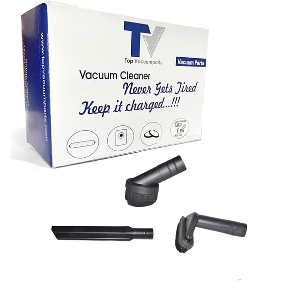 Replacement For Cen-Tec Systems Commercial Cleaning Kit with 11" Crevice Tool, Dust Brush and 4" Upholstery Nozzle, Black