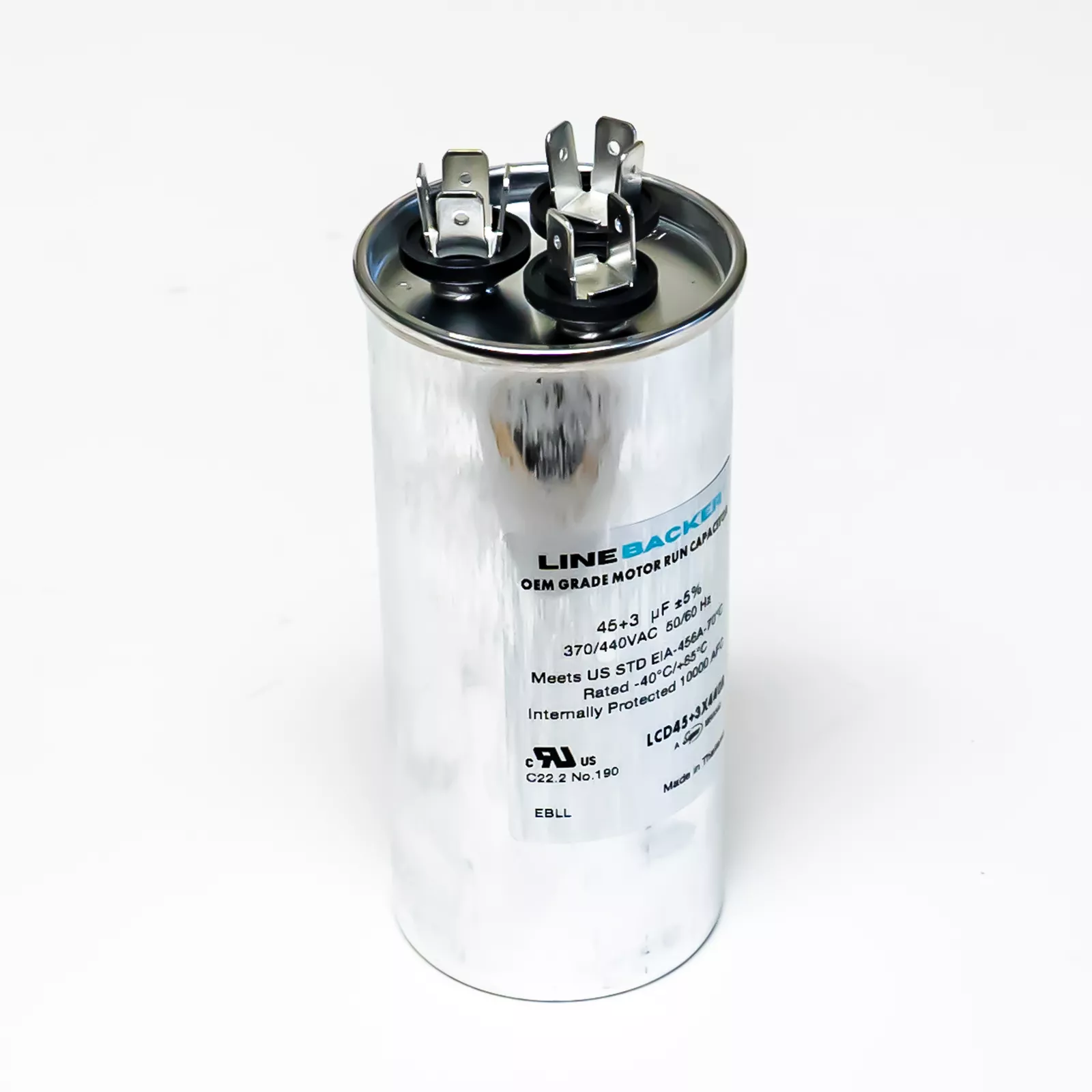 Motor Dual Run Capacitor Round 70 + 7.5 Uf MFD 370 Volt VAC 12954