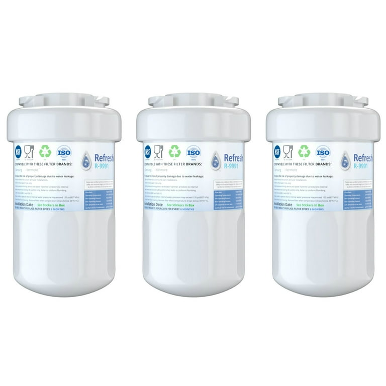Replacement For GE GSHS6LGBBHSS Refrigerator Water Filter by Refresh 3 Pack