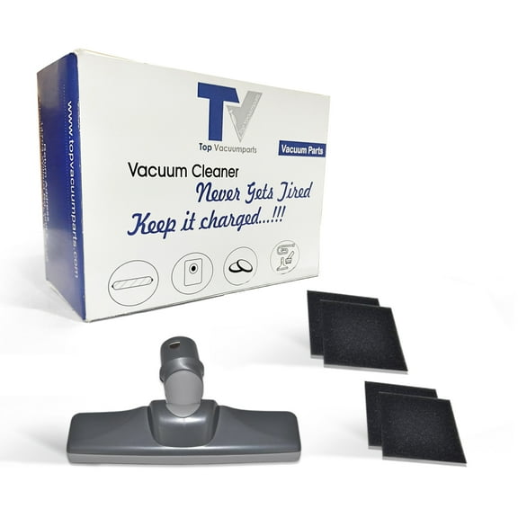 Replacement For Kenmore Canister Hard Wood Floor Brush W/ Style CF-1 4 Foam Filters Part No :- KC83QDKMZV06 and 909