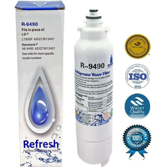 Replacement For LG ADQ73613401 Refrigerator Water Filter - by Refresh