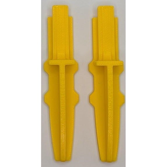 Replacement For Lasko Box Fan Feet, 2 Pack, Stronger Than Original, Excellent Fit, 1 SET OF 2 FEET, 2 FEET TOTAL BRIGHT YELLOW