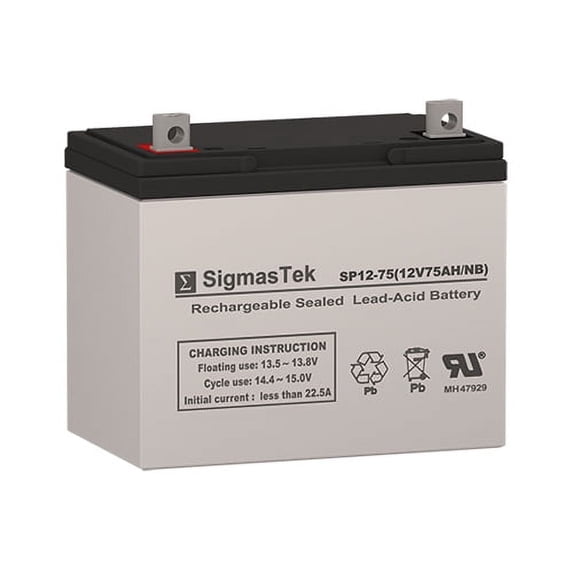 Replacement For Mighty Max ML75-12 Battery By SigmasTek