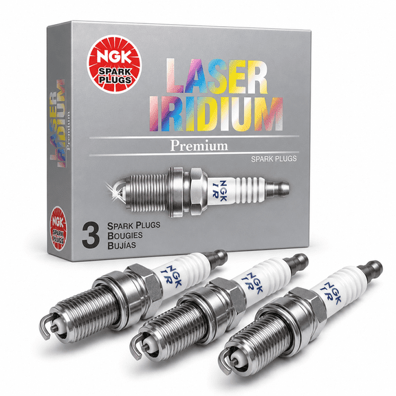 Replacement For Mitsubishi Mirage 1.2L L3 14-20 NGK OEM Pack of 3 Laser Iridiun Spark Plug 92145