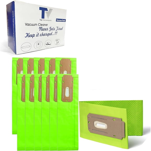 Replacement For Oreck Vacuum Cleaner Bags for Upright Vacs, 12 Bags, Green, Type CC, Allergen Filtration, Part # AK1CC6A, Oreck Vacuum Bags