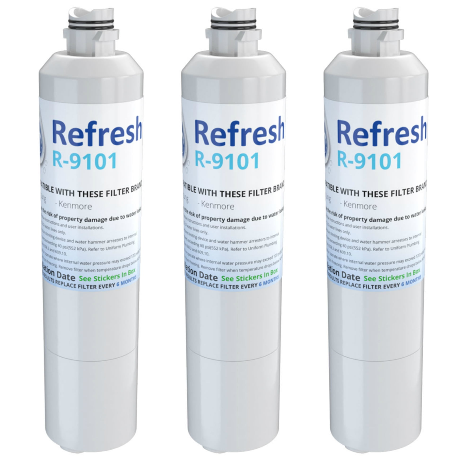 Replacement For Samsung RF260BEAESR/AA Refrigerator Water Filter by Refresh (3 Pack)