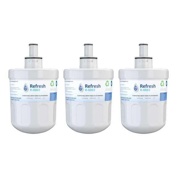 Replacement for Samsung RSG257AARS/XAA Refrigerator Water Filter - by Refresh (3 Pack)