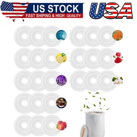 Replacement Fragrance Disc Towel Warmer Bucket Fragrance Scented Pads, 8 Flavors (24 Pcs)