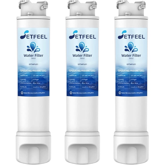 Replacement for Frigidaire PureSource ultra 2 Water Filter, Compatible with Frigidaire Gallery EPTWFU01, eptwfuo1, Fit lfhb2751tf2, EWF02, grqc2255bf, fgsc2335tf0, ffhb2750td8, 3 Packs SETFEEL