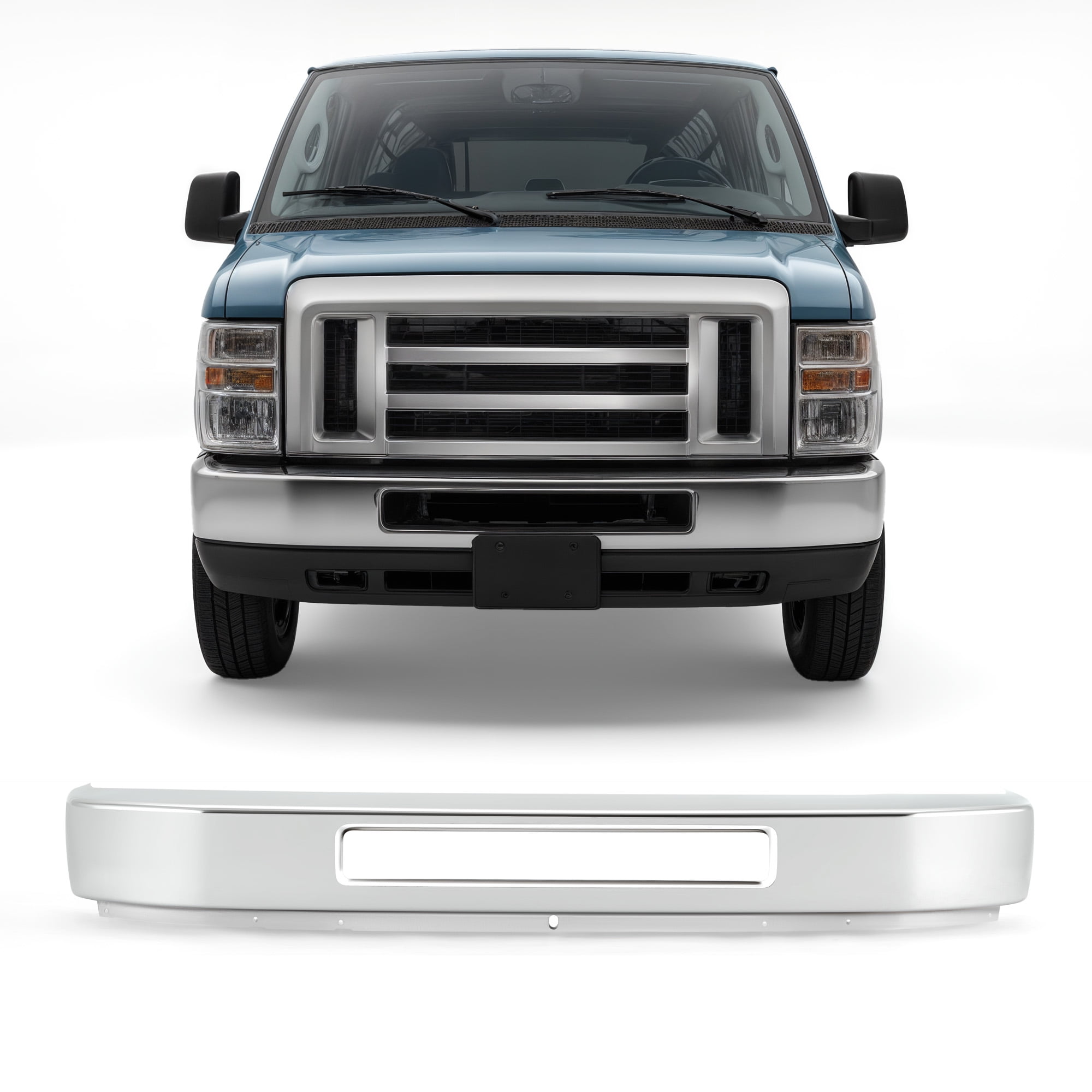 Replacement Front Bumper for 2008-2019 Ford Econoline Vans