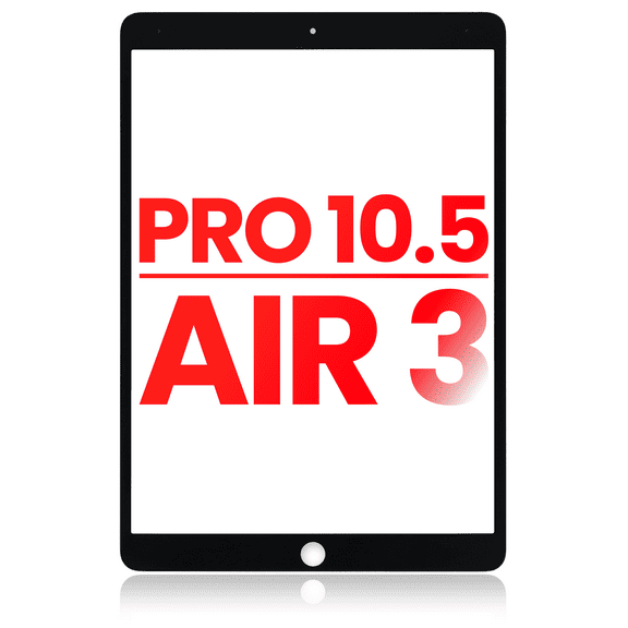 Replacement Front Glass Only Compatible For iPad Pro 10.5" / iPad Air 3 (Black) (Glass Separation Required)