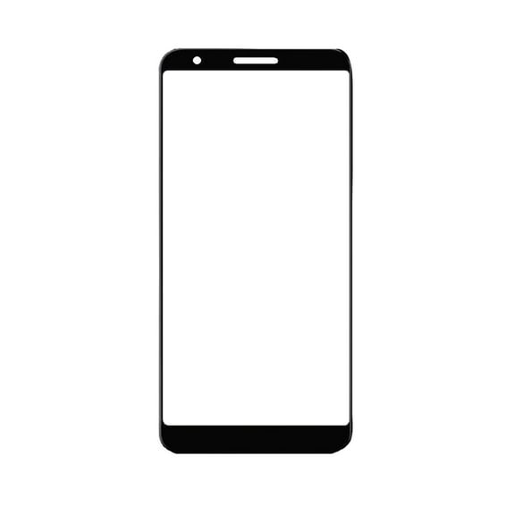 Replacement Front Top Glass Outer Screen Glass Lens Compatible With Google Pixel 3a - Black