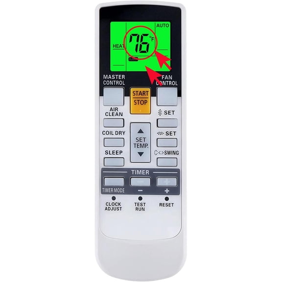 Replacement for Fujitsu Air Conditioner Remote Control Ar-Rah2u Ar-Rah1u Ar-Rae2u Ar-Rae1u Ar-Ry3 Ar-Ry4 Ar-Ry5 Ar-Ry6 Ar-Ry7 Ar-Ry10 Ar-Ry11 Ar-Ry12 Ar-Ry14 Ar-Ry15 Ar-Ry16 Ar-Ry17 Ar-Ry19 ... A