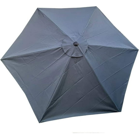Replacement * GRAY * Umbrella Canopy for 9 ft 6 Ribs (Canopy Only) (GRAY-96)