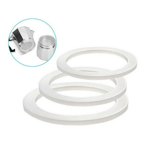 Replacement Gasket Seal For Coffee Espresso Moka Stove Pot Top Silicone Rubber 1 Cup+Sieve YIWEI