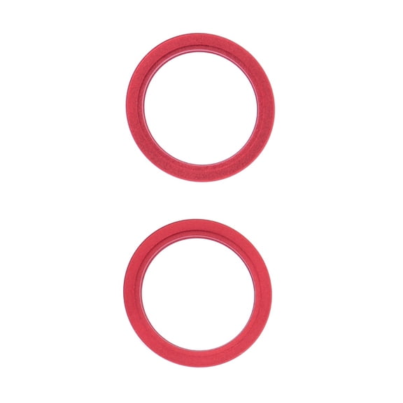 Replacement Glass Ring Camera Lens Cover For Apple iPhone 13 (A2631) / 13 Mini (A2626) - Red (2 Pieces)