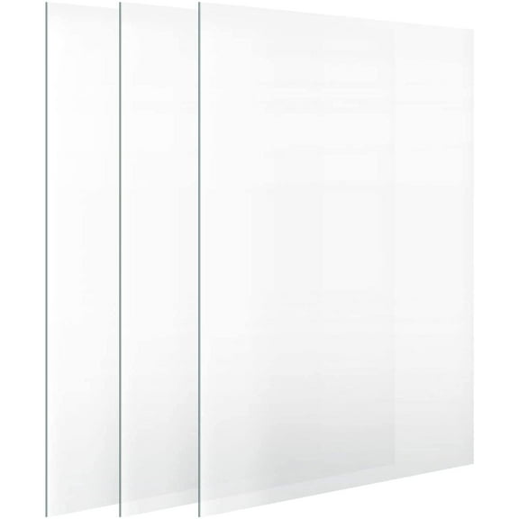 Replacement Glass for Picture Frames: Crystal Clear, 11x14, 3 Pack, High-Definition, Heat-Strengthened Glass Sheet (11x14).