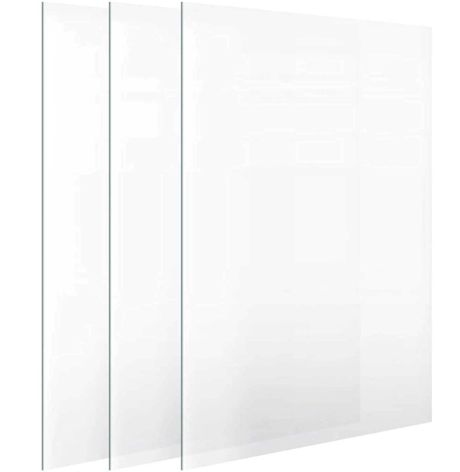 Replacement Glass for Picture Frames: Crystal Clear, 4x6, 3 Pack, High-Definition, Heat-Strengthened Glass Sheet (4X6)