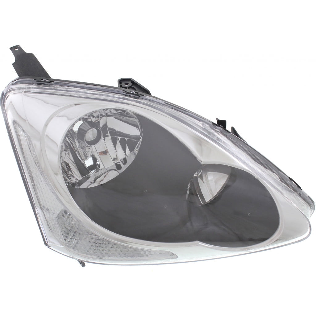 Replacement H100175 Headlight Compatible With 2004-2005 Honda Civic Right Passenger Halogen