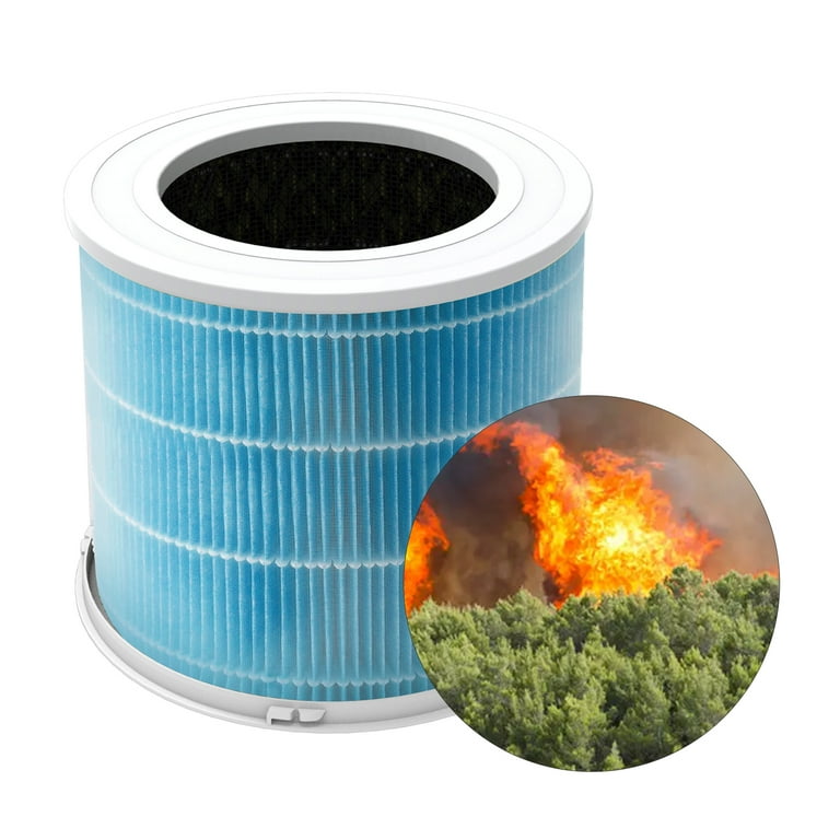 Replacement H13 HEPA Air Purifier Filter for AP301 AP302 CADR 300 m h Air Purifier Designed for Smoke Wildfire Activated Carbon
