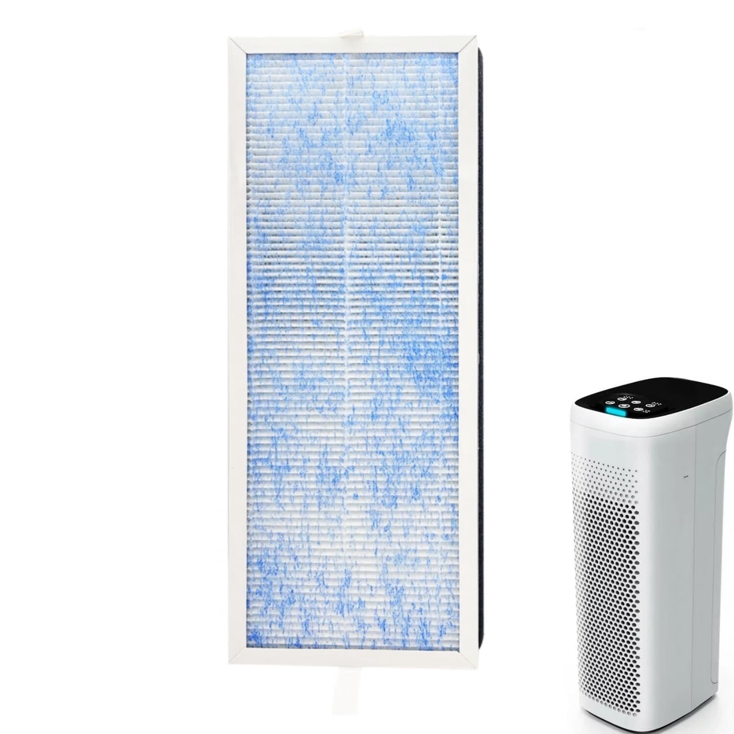 Replacement H13 Hepa Filters for Membrane Solutions MS18 MS19 Air Purifier, 3-Stage H13 True HEPA,Pack of 1