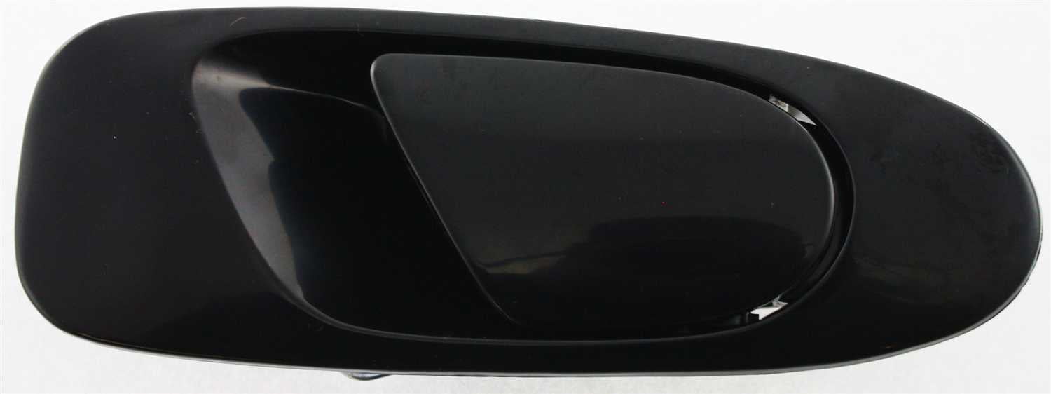 Replacement H491305 Exterior Door Handle Compatible with 1992-1995 Honda Civic Rear, Right Passenger Smooth Black