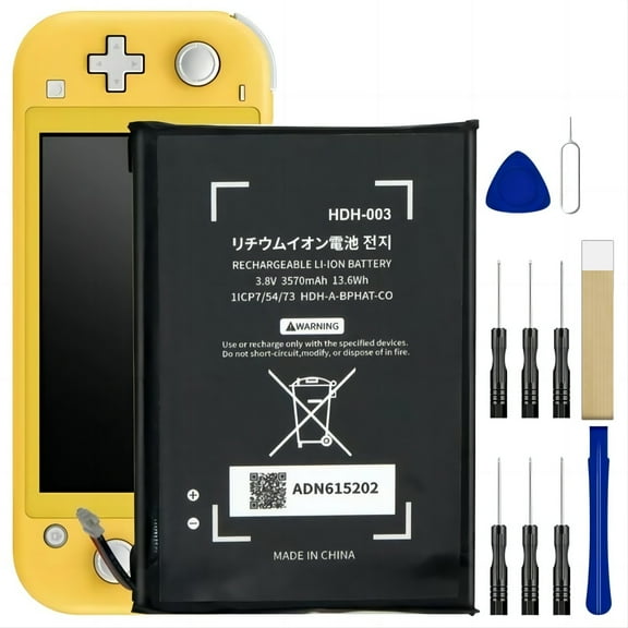 Replacement HDH-003 Battery for Nintendo Switch Lite,Lite HDH-001 Original Replacement Battery with Adhesive Tape Tool Repair Kit