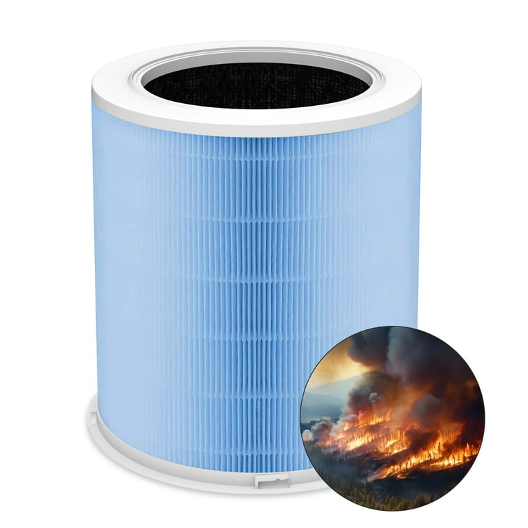 Replacement HEPA Air Purifier Filter for GCZ Air Purifier AP402 CADR 420 Designed for Smoke Wildfire Activated Carbon