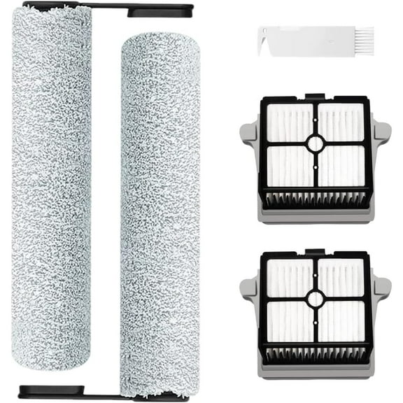 Replacement HEPA Assembly and Brush Roller Set for Tineco Floor ONE S6/S7 Pro Cordless Wet Dry Vacuum Cleaner (2 Roller+2 Filters)…