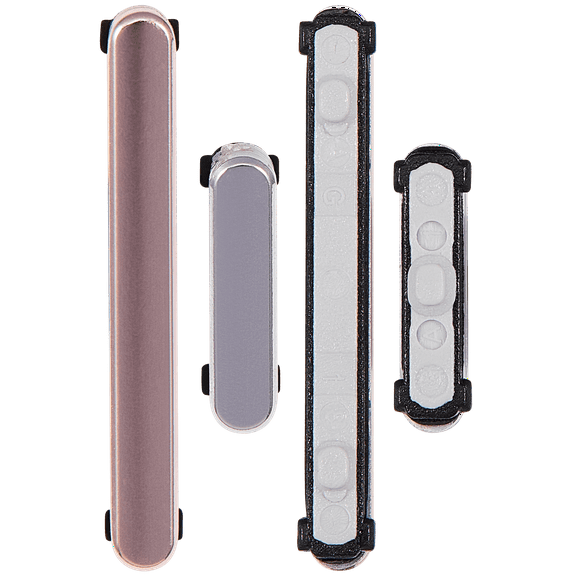 Replacement Hard Buttons (Power / Volume) Compatible For Samsung Galaxy S22 / S22 Plus (White)