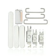 thumbnail image 1 of Replacement Hard Buttons (Power / Volume / Switch) Compatible For iPhone 12 Pro / 12 Pro Max (Silver), 1 of 5