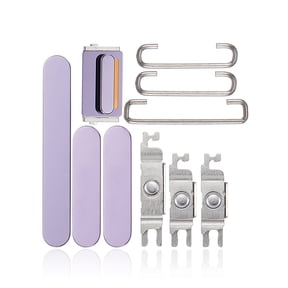 Replacement Hard Buttons (Power / Volume / Switch) Compatible For iPhone 14 Pro / 14 Pro Max (Deep Purple)