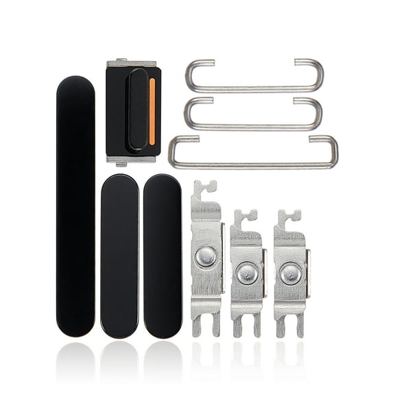 Replacement Hard Buttons (Power / Volume / Switch) Compatible For iPhone 14 Pro / 14 Pro Max (Space Black)