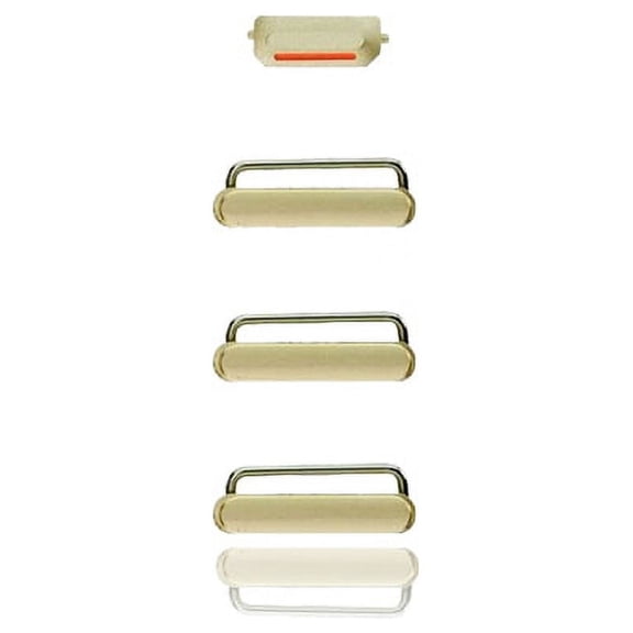 Replacement Hard Buttons (Power / Volume / Switch) Compatible For iPhone 6 / 6 Plus (Gold)