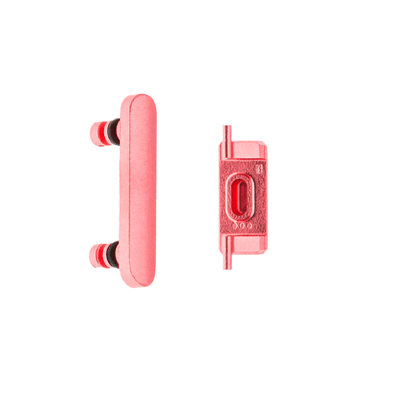 Replacement Hard Buttons (Power / Volume / Switch) Compatible For iPhone 7 Plus (Red)