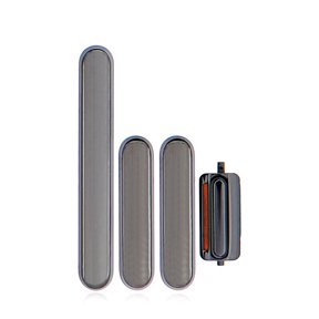 Replacement Hard Buttons (Power / Volume / Switch) Compatible For iPhone X (Black)