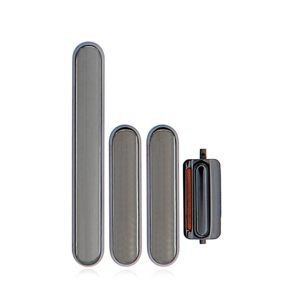 Replacement Hard Buttons (Power / Volume / Switch) Compatible For iPhone X (Black)