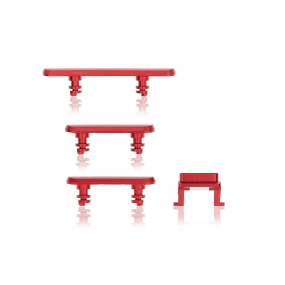Replacement Hard Buttons (Power / Volume / Switch) Compatible For iPhone XR (Red)