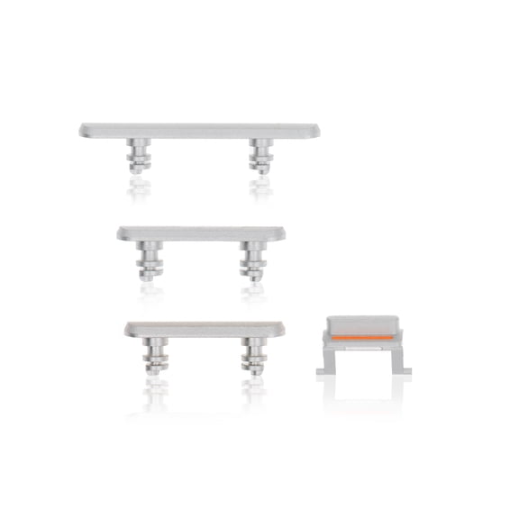 Replacement Hard Buttons (Power / Volume / Switch) Compatible For iPhone XR (White)