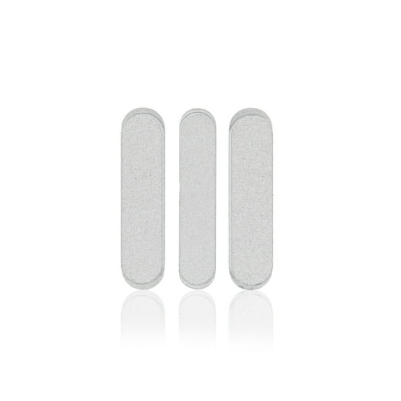 Replacement Hard Buttons Set (Power / Volume) Compatible For iPad Pro 12.9" 3rd Gen (2018) / iPad Pro 11" 1st Gen (2018) (Silver)