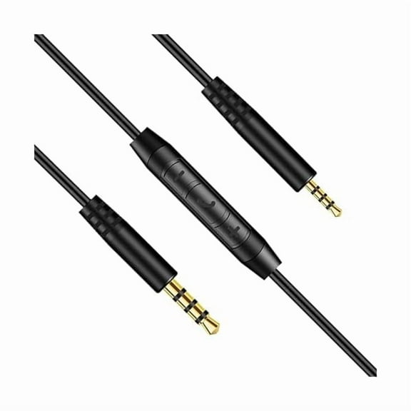 Replacement Headphone Cable for Bose Headset 2.5mm to 3.5mm Male Audio Cable Headphone Aux Cord Compatible with Bose QC25, QC35, QC45, NC700, JBL Tune 710BT 660NC with in-line Mic and Volume Control
