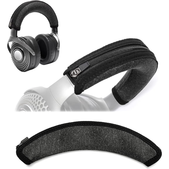Replacement Headphone Headband Cover Compatible with Focal Bathys, Focal Azurys, Focal Lensys, Focal Hadenys Arc-Shaped Headband Cushion Protector with Lock Slider (Black)
